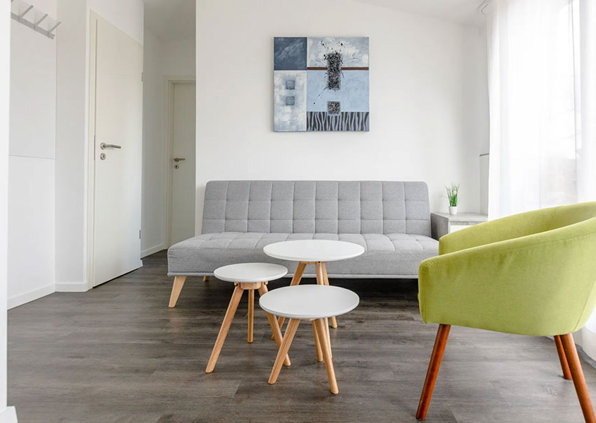 Ferienhaus Typ B - Wohnbereich Ferienhaus Typ B - Wohnbereich