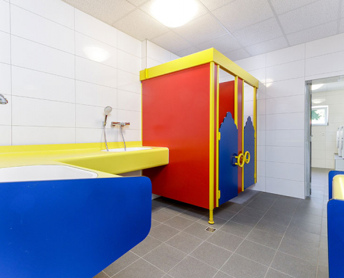 Kindergerechte Sanitäranlagen