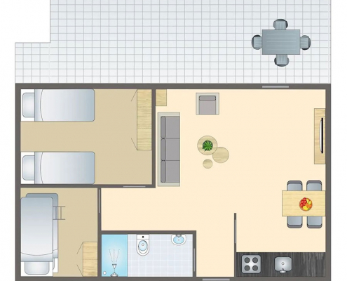 Ferienhaus Typ B Grundriss Ferienhaus Typ B Grundriss